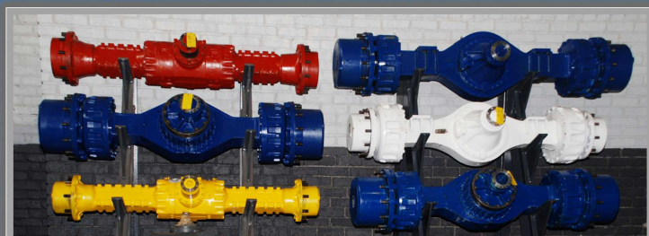 Service exchange axles in multiple colours