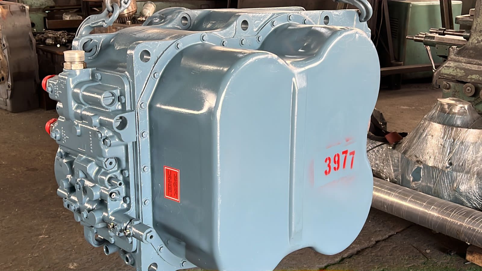 Refurbished mining transmission front view